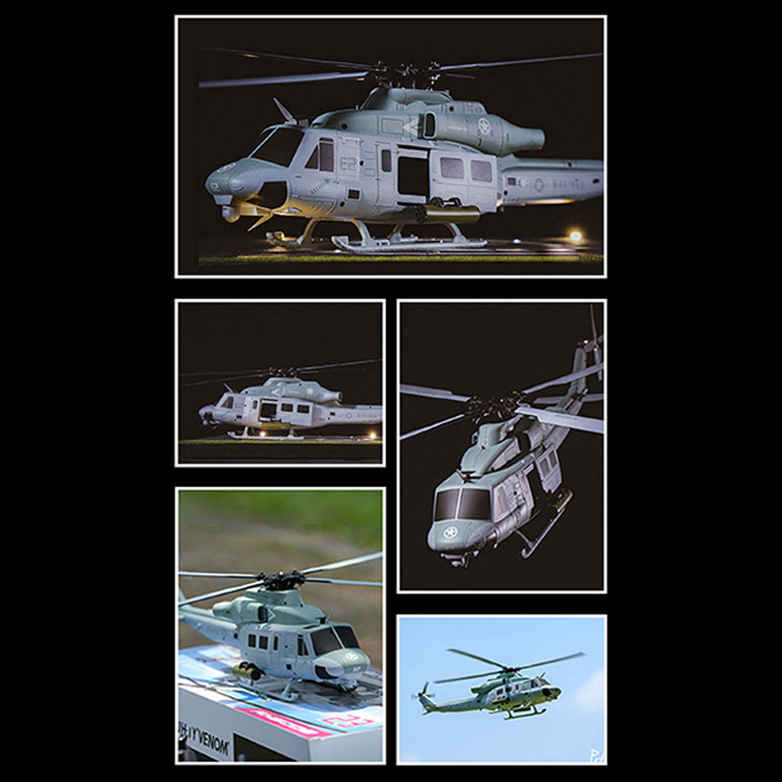 GOOSKY E2 UH-1Y Venom 1/35 Scale 6CH Dual Brushless RC Helicopter RTF GTS System-helloworld7