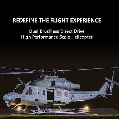 GOOSKY E2 UH-1Y Venom 1/35 Scale 6CH Dual Brushless RC Helicopter RTF GTS System-helloworld7