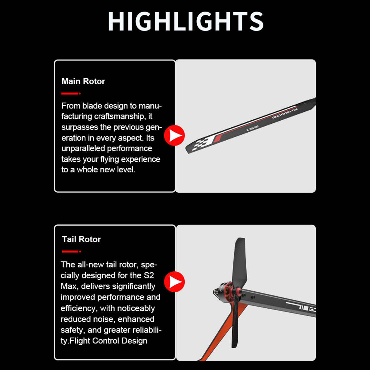 HelloWorld7-GOOSKY New Legend S2 MAX 2.4G 6CH 3D Stunt RC Helicopter Model RTF for Beginner