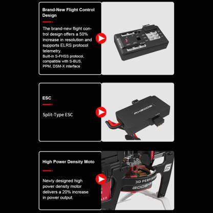 HelloWorld7-GOOSKY New Legend S2 MAX 2.4G 6CH 3D Stunt RC Helicopter Model RTF for Beginner