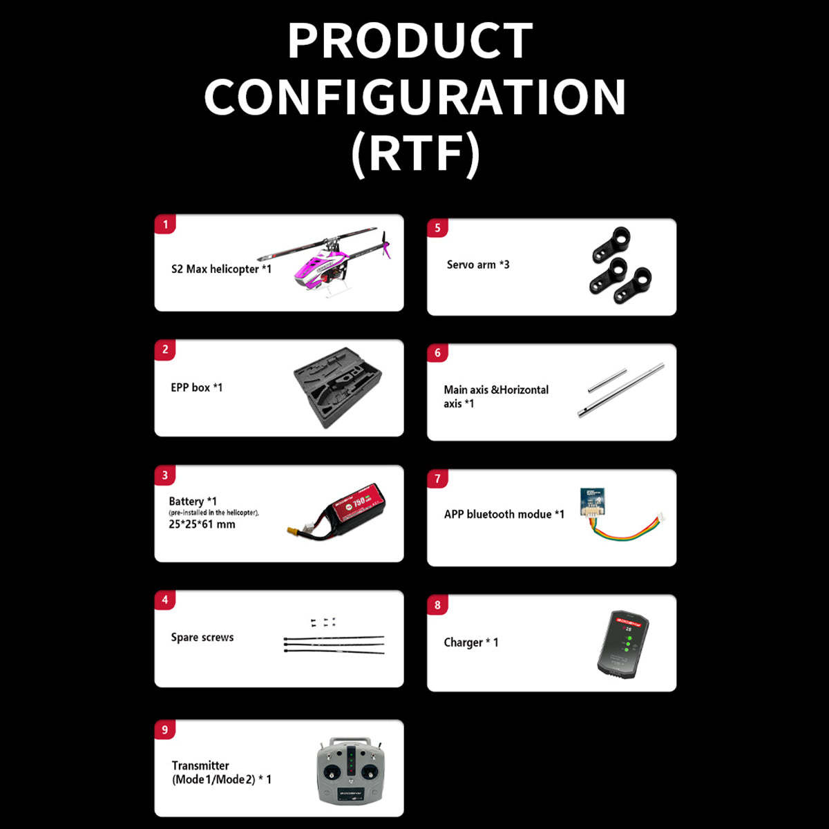 HelloWorld7-GOOSKY New Legend S2 MAX 2.4G 6CH 3D Stunt RC Helicopter Model RTF for Beginner