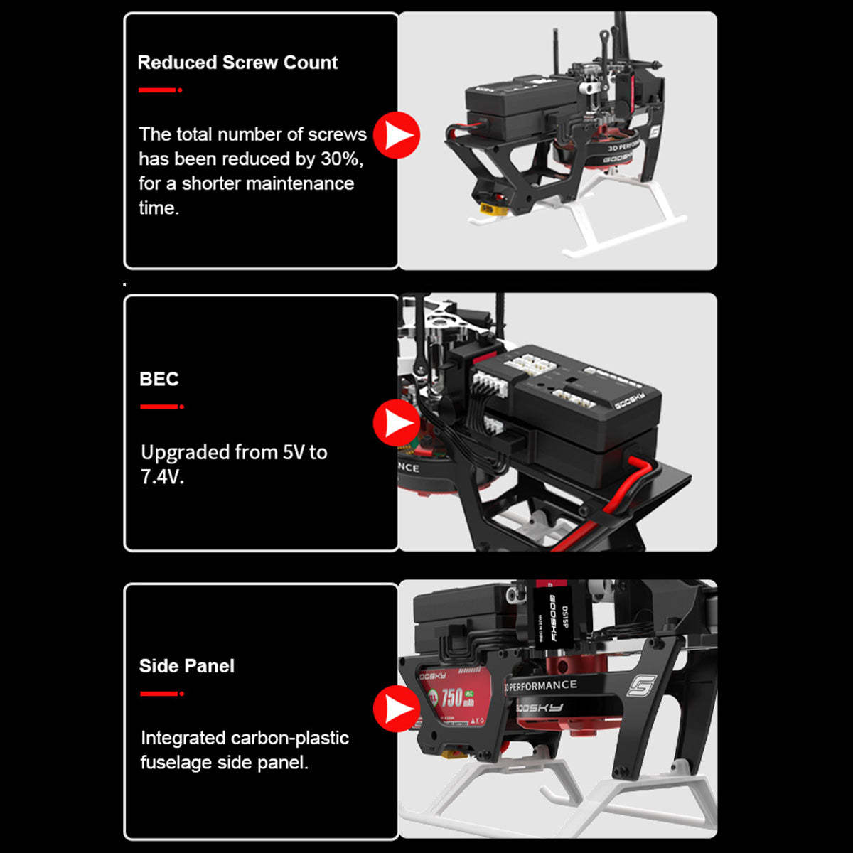 HelloWorld7-GOOSKY New Legend S2 MAX 2.4G 6CH 3D Stunt RC Helicopter Model RTF for Beginner