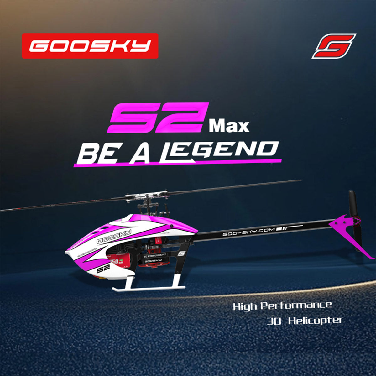 HelloWorld7-GOOSKY New Legend S2 MAX 2.4G 6CH 3D Stunt RC Helicopter Model RTF for Beginner