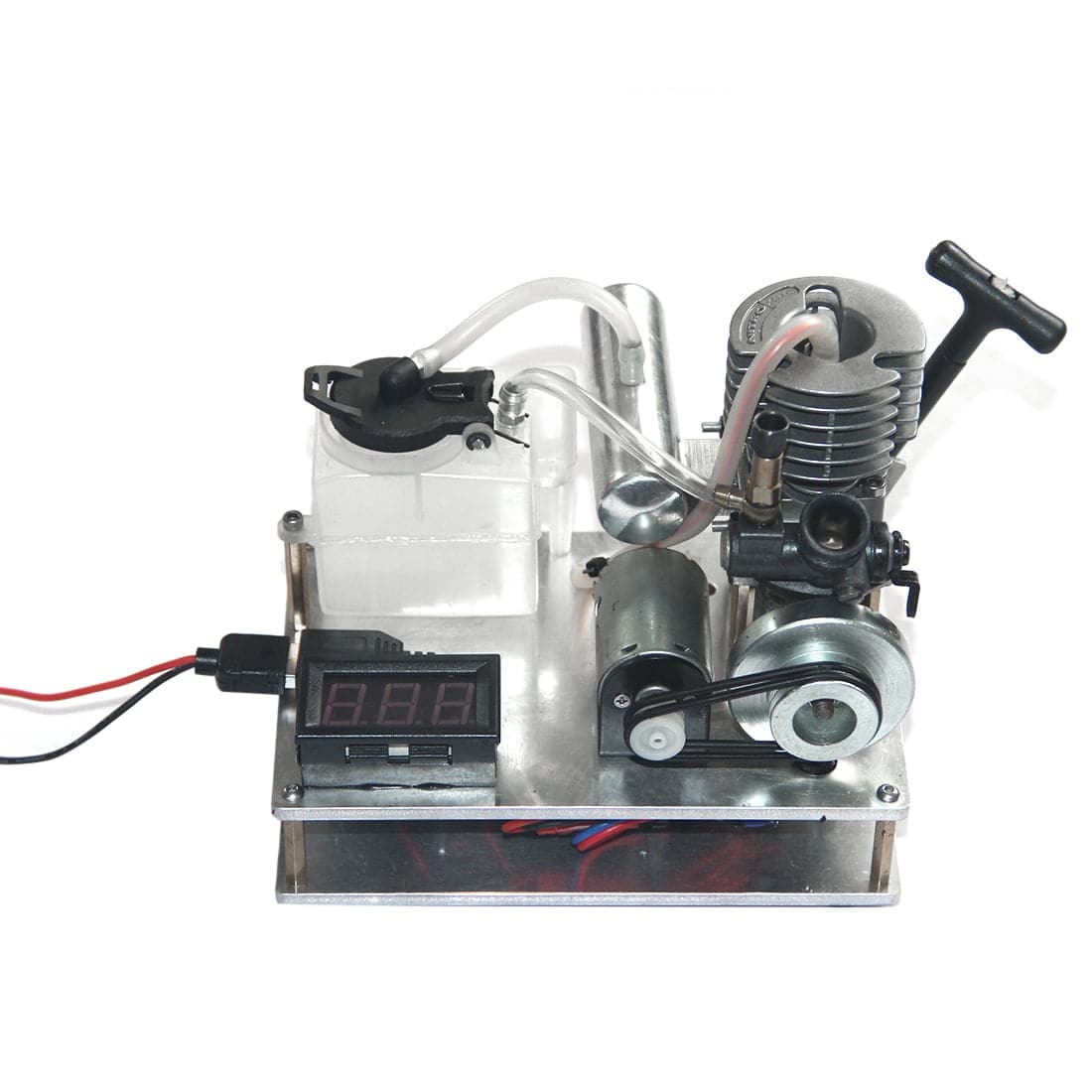 HelloWorld7-Hand Start One Cylinder 2 Strokes Nitro Engine 12V Generator Model Science Experiment Model-helloworld7