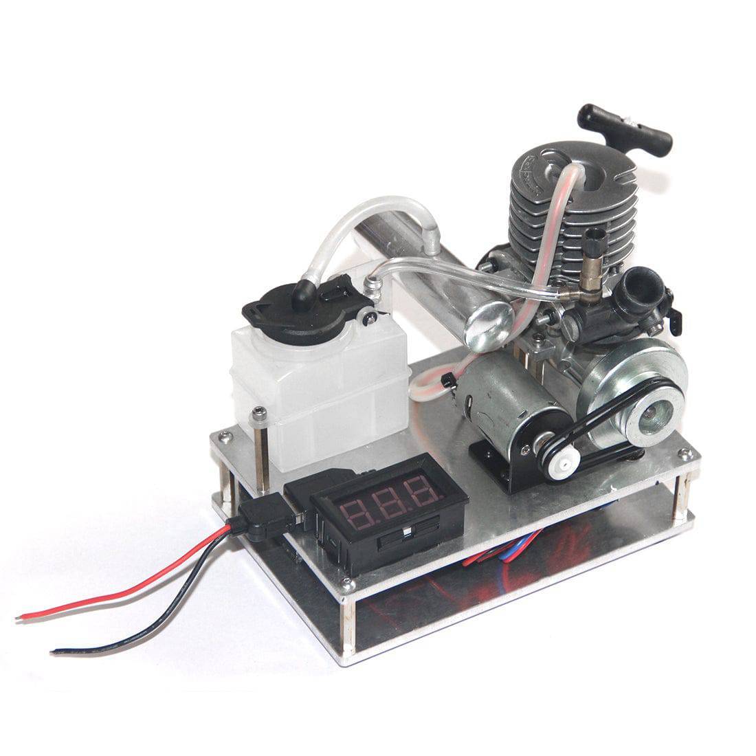 HelloWorld7-Hand Start One Cylinder 2 Strokes Nitro Engine 12V Generator Model Science Experiment Model-helloworld7