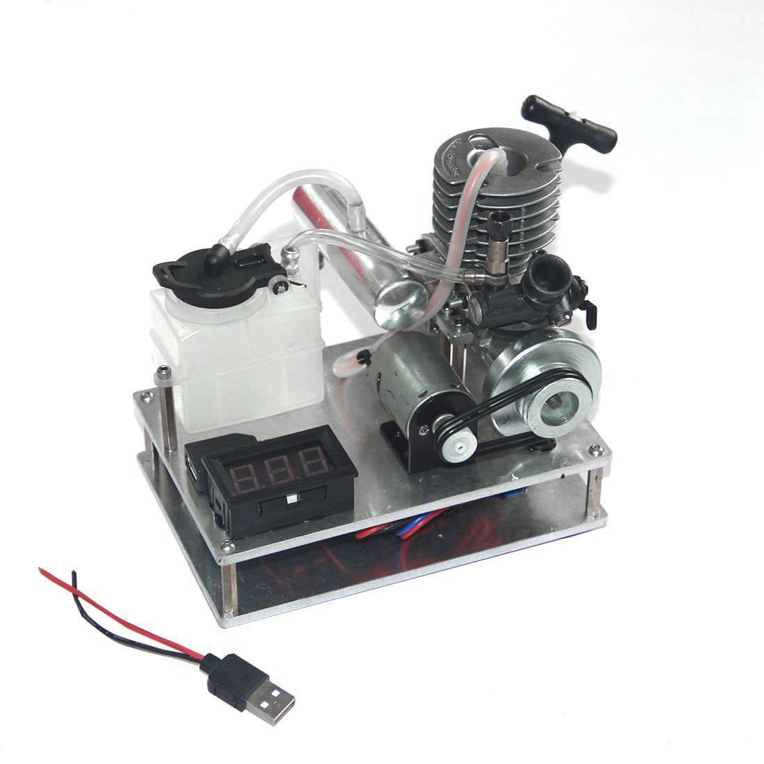 Hand Start 15-Level 2-Stroke Nitro Engine 12V Generator Model Kit-helloworld7
