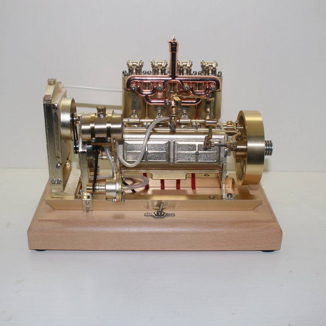 HelloWorld7-Holt H75 Tractor Engine Gas 12cc Four-cylinder OHV Engine Scale Model with Governor