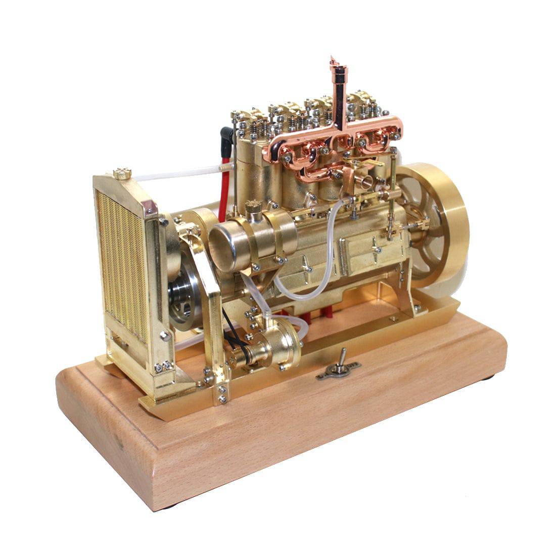 HelloWorld7-Holt H75 Tractor Engine Gas 12cc Four-cylinder OHV Engine Scale Model with Governor