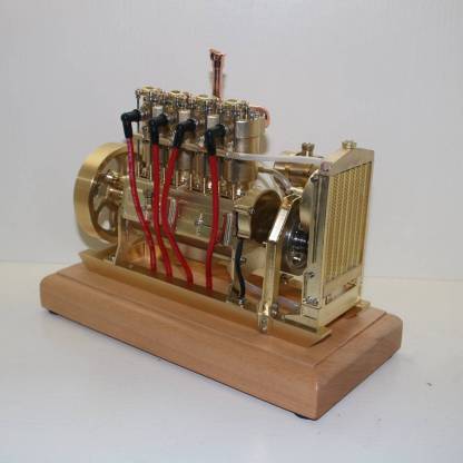 HelloWorld7-Holt H75 Tractor Engine Gas 12cc Four-cylinder OHV Engine Scale Model with Governor