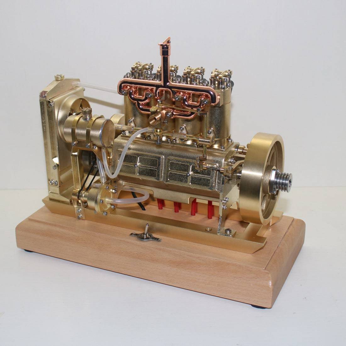 HelloWorld7-Holt H75 Tractor Engine Gas 12cc Four-cylinder OHV Engine Scale Model with Governor