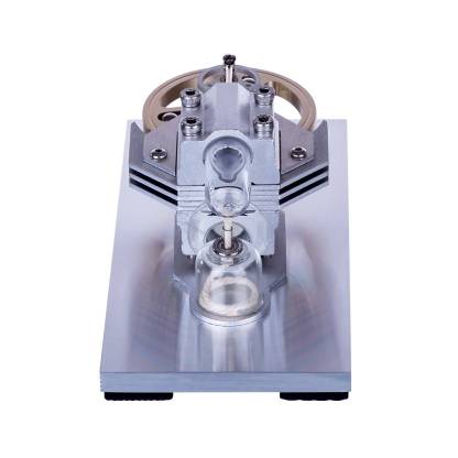 HelloWorld7-Horizontal Single Cylinder Flywheel Stirling Engine Model Experiment Toy