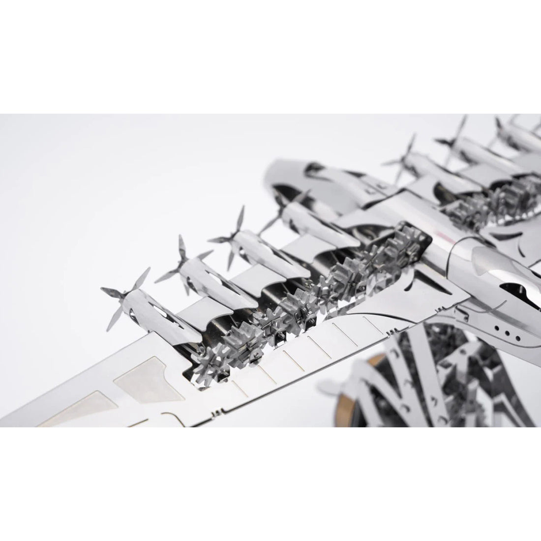 HelloWorld7-Hughes H-4 3D Metal Mechanical Plane Assembly Model Building Kit for Aviation Lovers