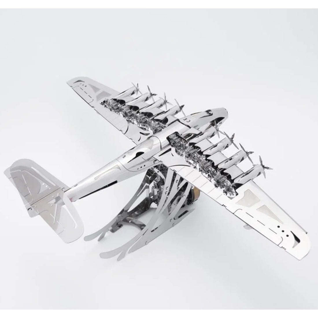 HelloWorld7-Hughes H-4 3D Metal Mechanical Plane Assembly Model Building Kit for Aviation Lovers