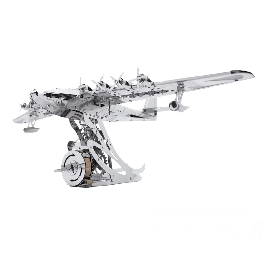 HelloWorld7-Hughes H-4 3D Metal Mechanical Plane Assembly Model Building Kit for Aviation Lovers