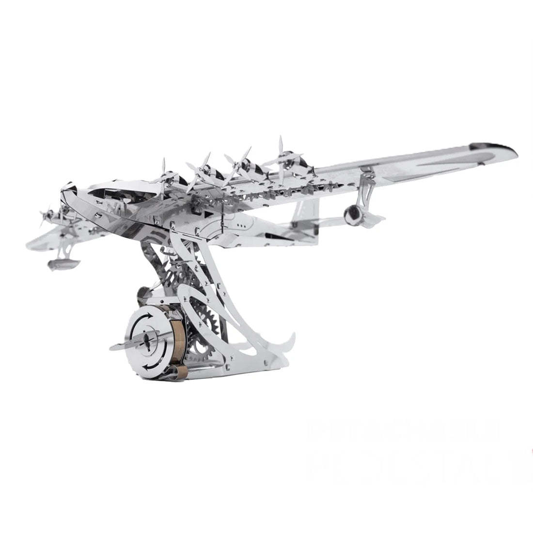 HelloWorld7-Hughes H-4 3D Metal Mechanical Plane Assembly Model Building Kit for Aviation Lovers