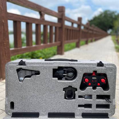 HUINA 1/14 Scale 22CH RC Excavator 4-in-1 Construction Vehicle with Interchangeable Alloy Bucket Drill and Grapples-helloworld7