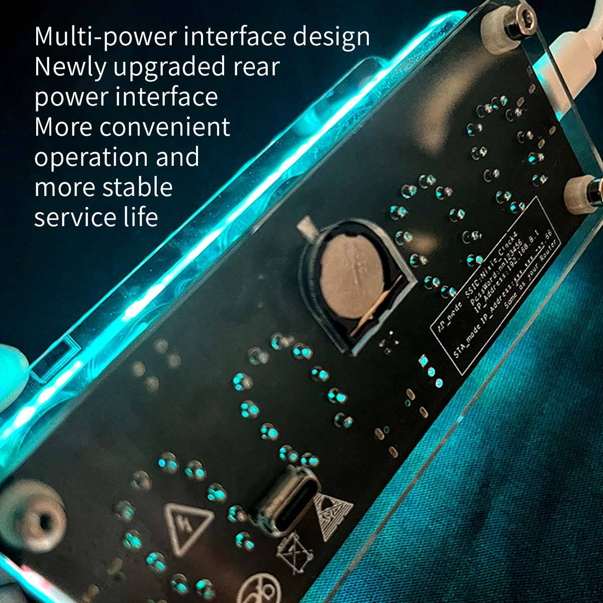 HelloWorld7-IN12 Nixie Tube Clock Soviet Cyberpunk Digital Display Watch