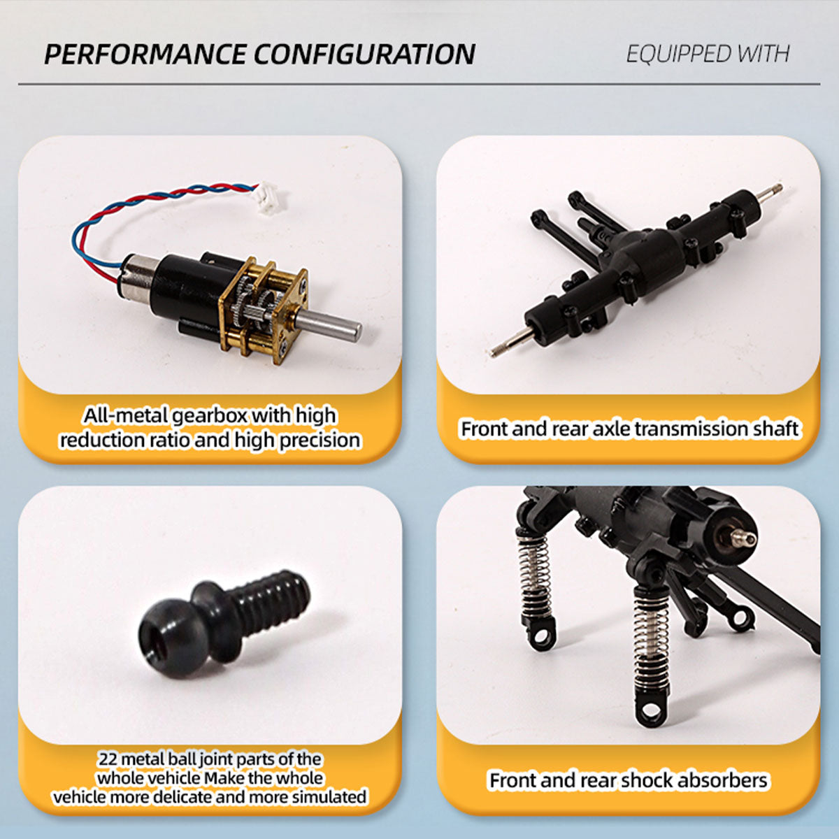 1/36 Scale Mini RC Monster Truck RTR Full Proportional 4WD Off-Road Desktop Crawler Vehicle-helloworld7