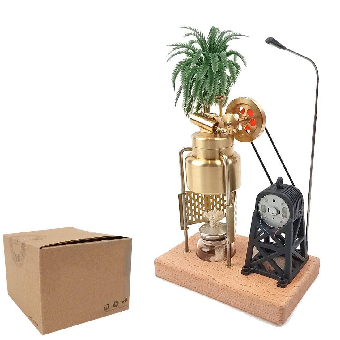 HelloWorld7-KACIO FD-6 Mini Vertical Model Steam Engine with Boiler Generator Set