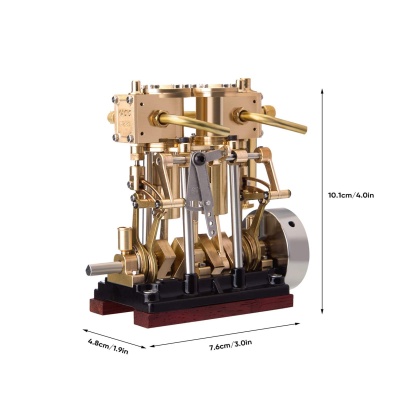 HelloWorld7-KACIO LS2-13S Two Cylinder Reciprocating Steam Engine Model for 80-120CM Steamship