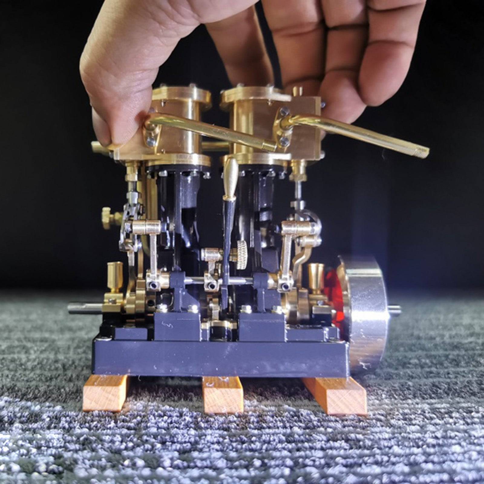 KACIO LS2-14 2 Cylinder Marine Steam Engine Model for RC Boats-helloworld7