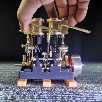 KACIO LS2-14 2 Cylinder Marine Steam Engine Model for RC Boats-helloworld7