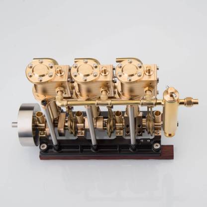 KACIO LS3-13S 3 Cylinder Marine Steam Engine Model for RC Boats 80-120cm-helloworld7