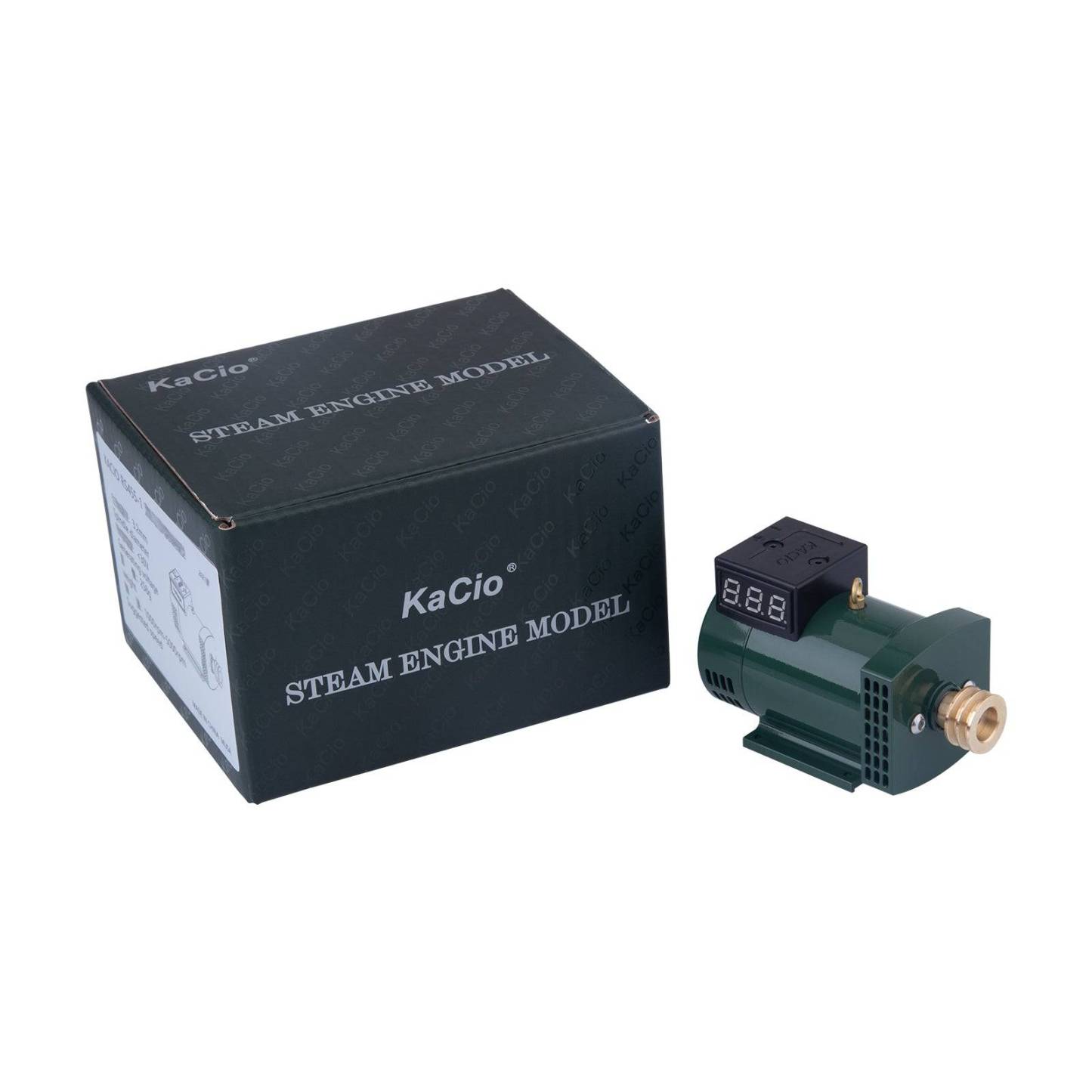 KACIO RS445-1 12V DC Generator Model with Digital Voltmeter for Whippet Steam Engine-helloworld7