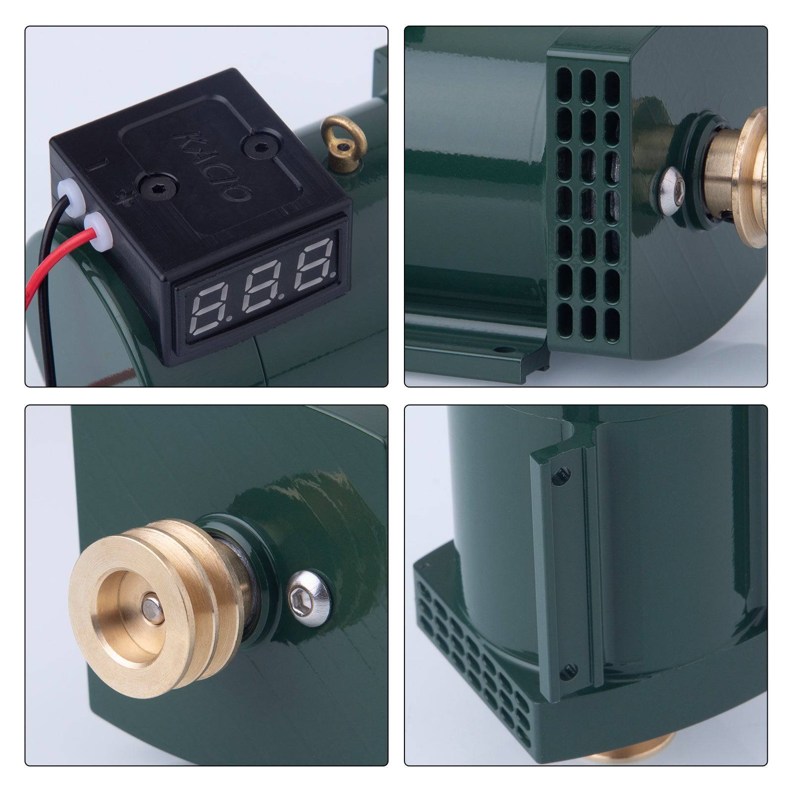 HelloWorld7-KACIO RS445-1 12V 1A DC Generator with Digital Voltmeter for Whippet Steam Engine-helloworld7