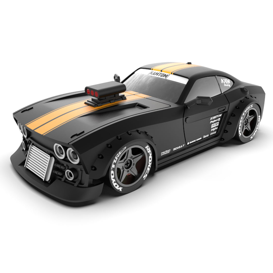 1/32 Scale 4WD 30km/h Mini RC Drift Car with ESP Gyroscope LED Lights Red