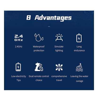 HelloWorld7-LHD-881 RC Boat 1/390 2.4G RC Electric High-Frequency Twin-Engine Battleship Model