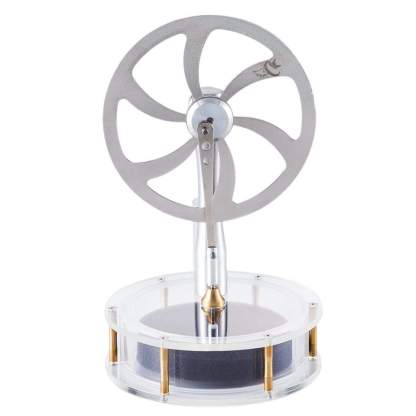 HelloWorld7-Low Temperature Stirling Engine Kit DIY Motor Steam Heat Education Model Toy Kit