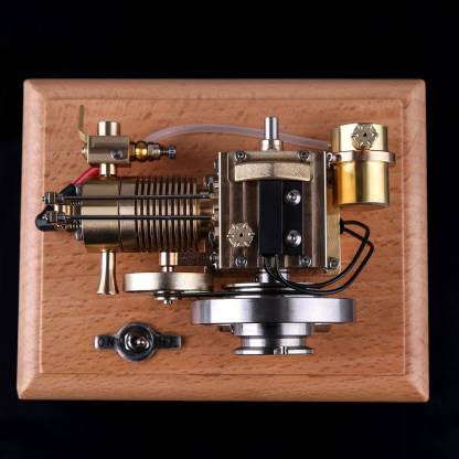 M16B 1.6cc Mini Horizontal 4 Stroke Gasoline Engine Model Air Cooled Brass Internal Combustion Toy-helloworld7