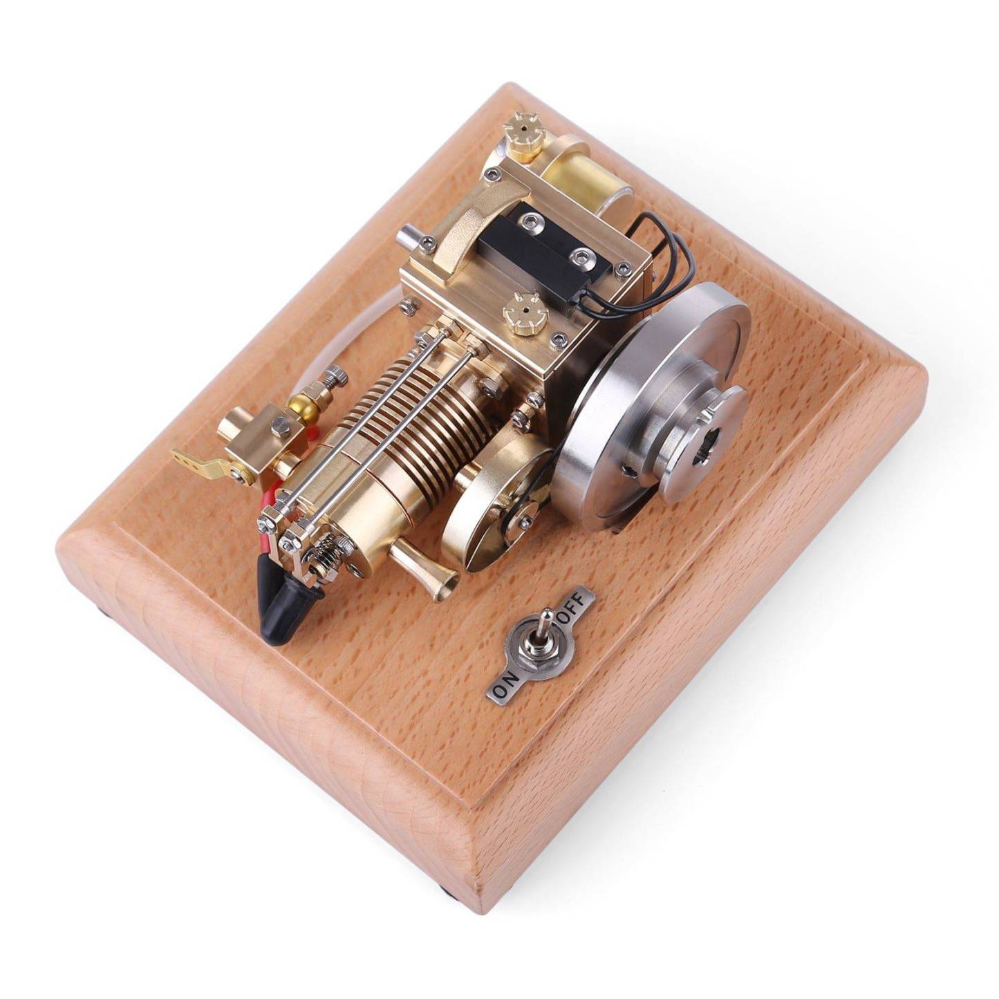 M16B 1.6cc Mini Horizontal 4 Stroke Gasoline Engine Model Air Cooled Brass Internal Combustion Toy-helloworld7