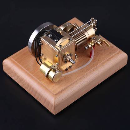 M16B 1.6cc Mini Horizontal 4 Stroke Gasoline Engine Model Air Cooled Brass Internal Combustion Toy-helloworld7