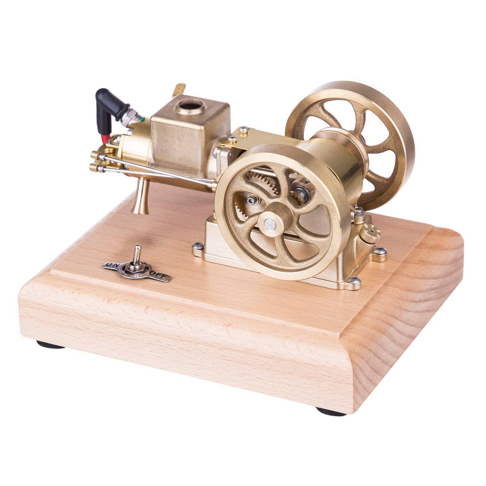 HelloWorld7-M17B Four Stroke Throttle Governed Micro Horizontal Evaporation Watercooled Metal Gasoline 1.6CC ICE Engine Model-helloworld7