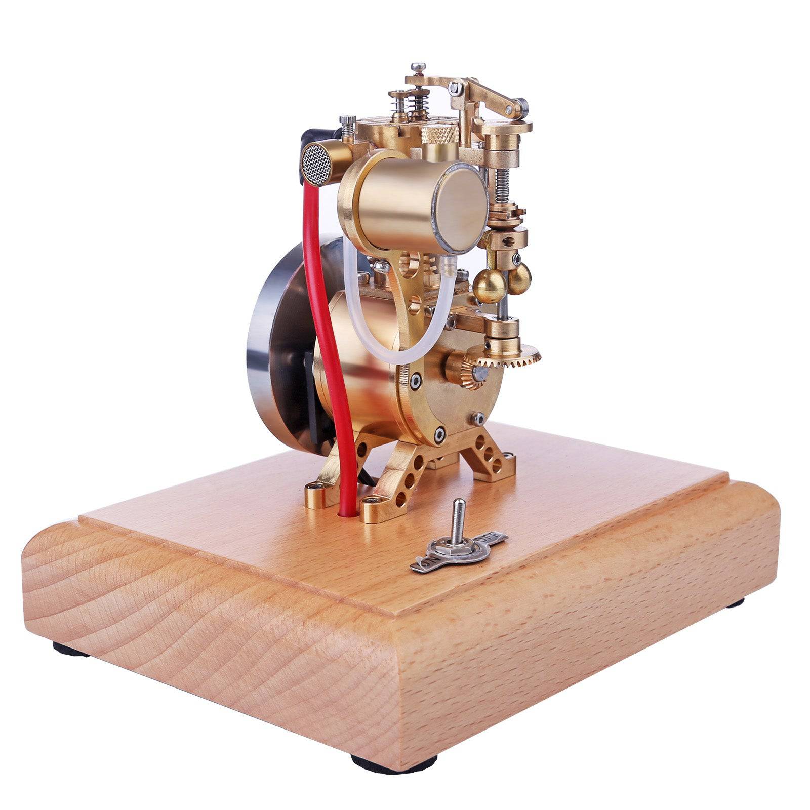 M19 Vertical Hit and Miss Engine Model 1.6cc Mini 4 Stroke Gasoline Motor with Flyball Governor-helloworld7
