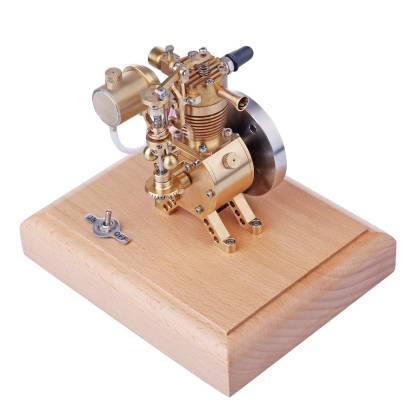 M19 Vertical Hit and Miss Engine Model 1.6cc Mini 4 Stroke Gasoline Motor with Flyball Governor-helloworld7