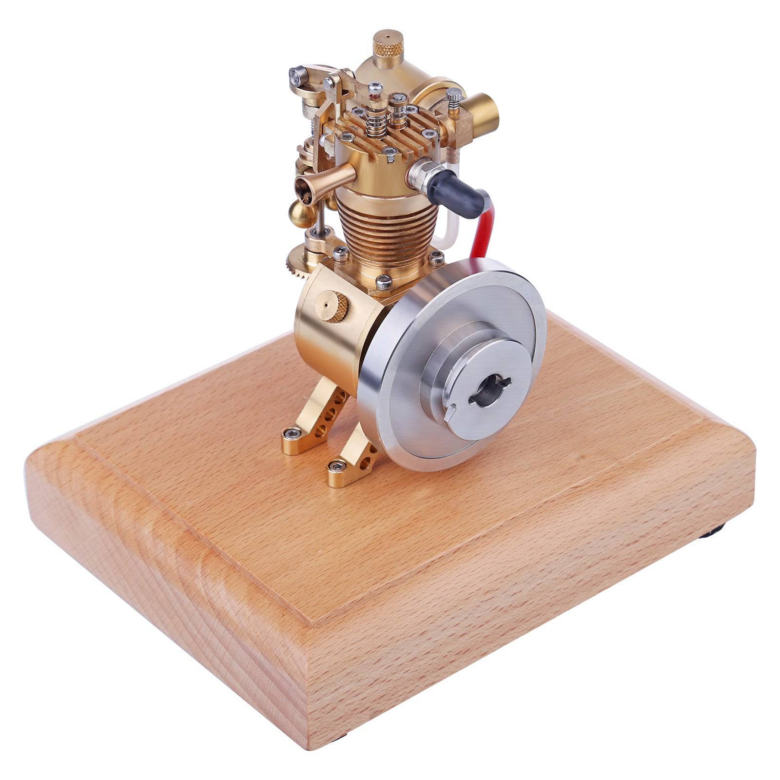 M19 Vertical Hit and Miss Engine Model 1.6cc Mini 4 Stroke Gasoline Motor with Flyball Governor-helloworld7