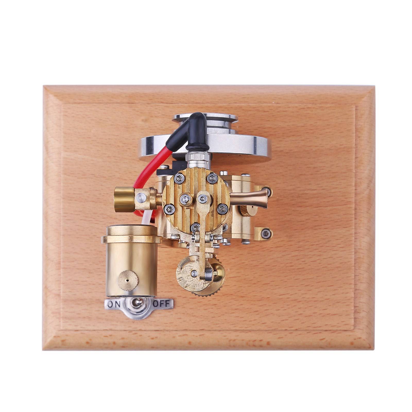 M19 Vertical Hit and Miss Engine Model 1.6cc Mini 4 Stroke Gasoline Motor with Flyball Governor-helloworld7