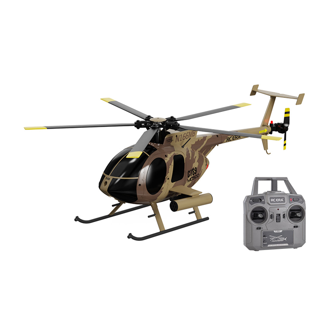 C189 MD500 Little Bird 1/28 Scale 4CH Dual Brushless RC Helicopter RTF Optical Flow