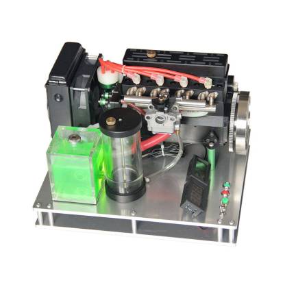 Metal Display Base Stand with Complete Water Cooling Kit for Inline 4 Cylinder Gas Engine-helloworld7