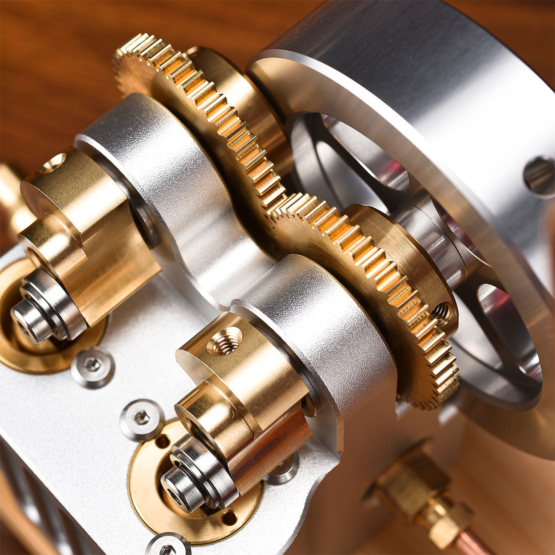 HelloWorld7-Metal Twin-Cylinder Steam Engine Model with Dynamic Balanced Crankshaft RTR