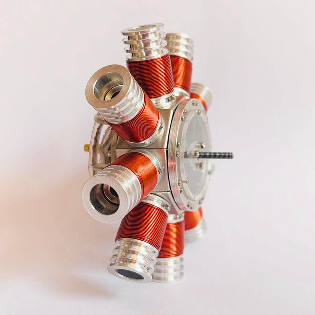 Mini 9-Cylinder Radial Electromagnetic Engine Model Brushless Motor for RC Car Desk Decor-helloworld7