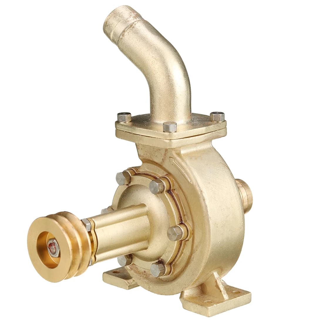 HelloWorld7-Upgrade P70 Mini Brass Water  Vane Pump for M16 M16C Internal Combustion Engine Model