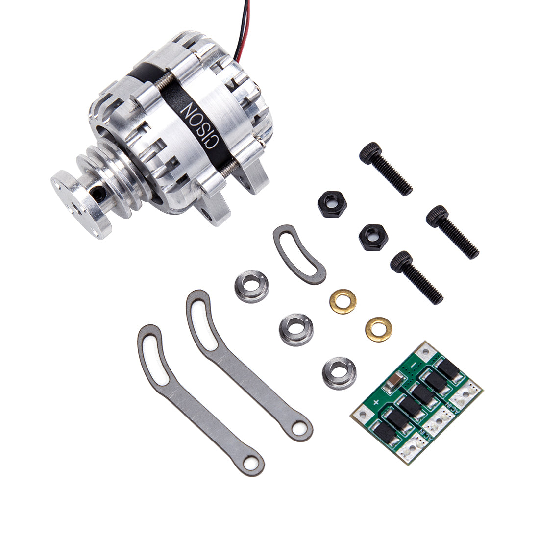 Mini DC Generator Model 12V Output with Rectifier and Bracket for CISON L4 Engine Modification-helloworld7