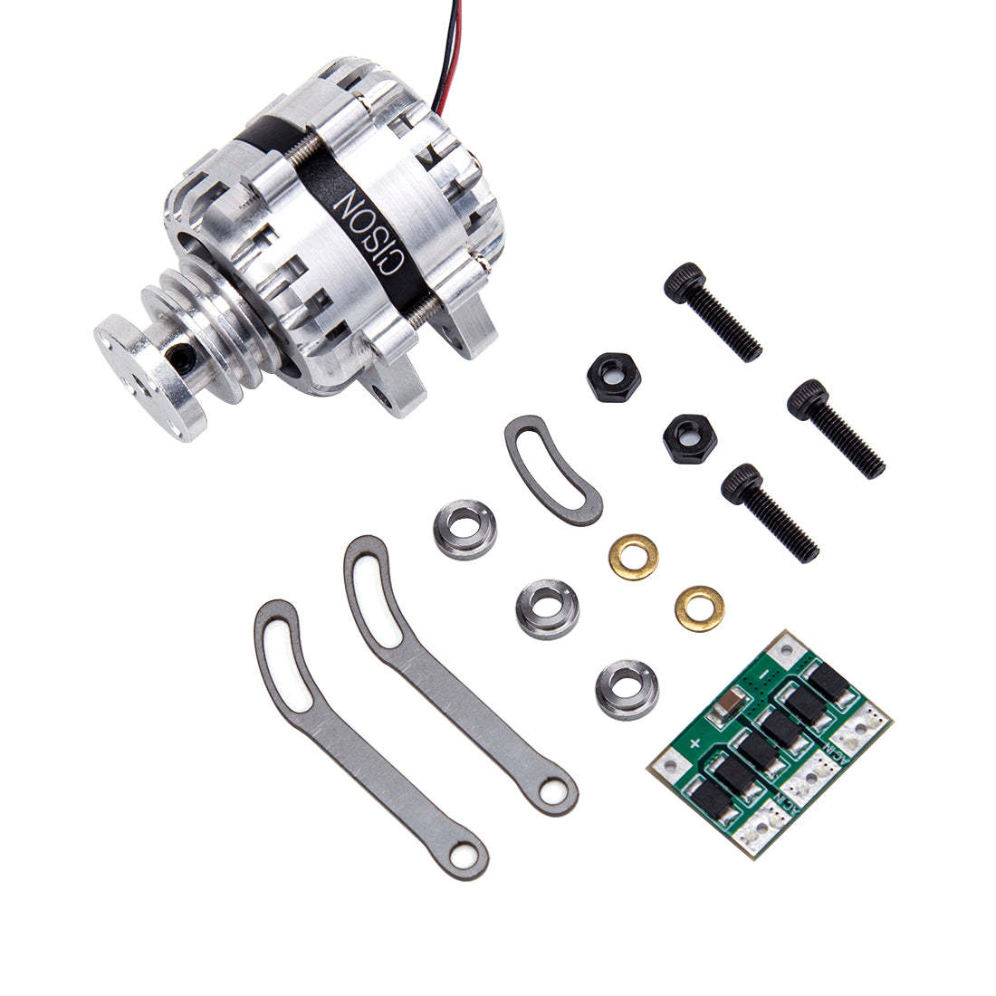 Mini DC Generator Model 12V Output with Rectifier and Bracket for CISON L4 Engine Modification-helloworld7