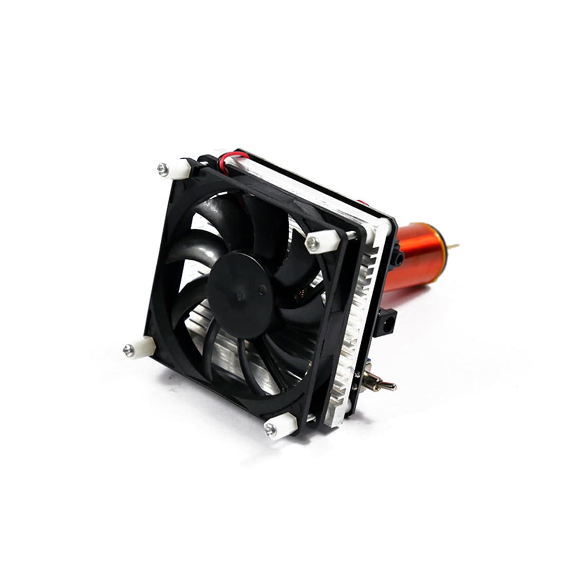 HelloWorld7-Mini Tesla Coil Plasma Speaker Music with 220V to 24V Power Supply - US Plug