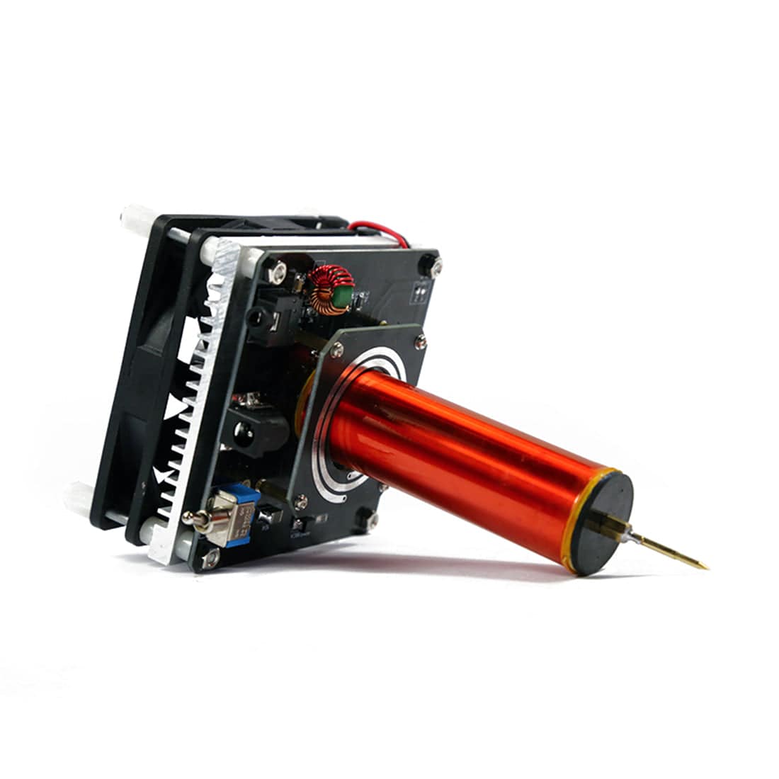 HelloWorld7-Mini Tesla Coil Plasma Speaker Music with 220V to 24V Power Supply - US Plug