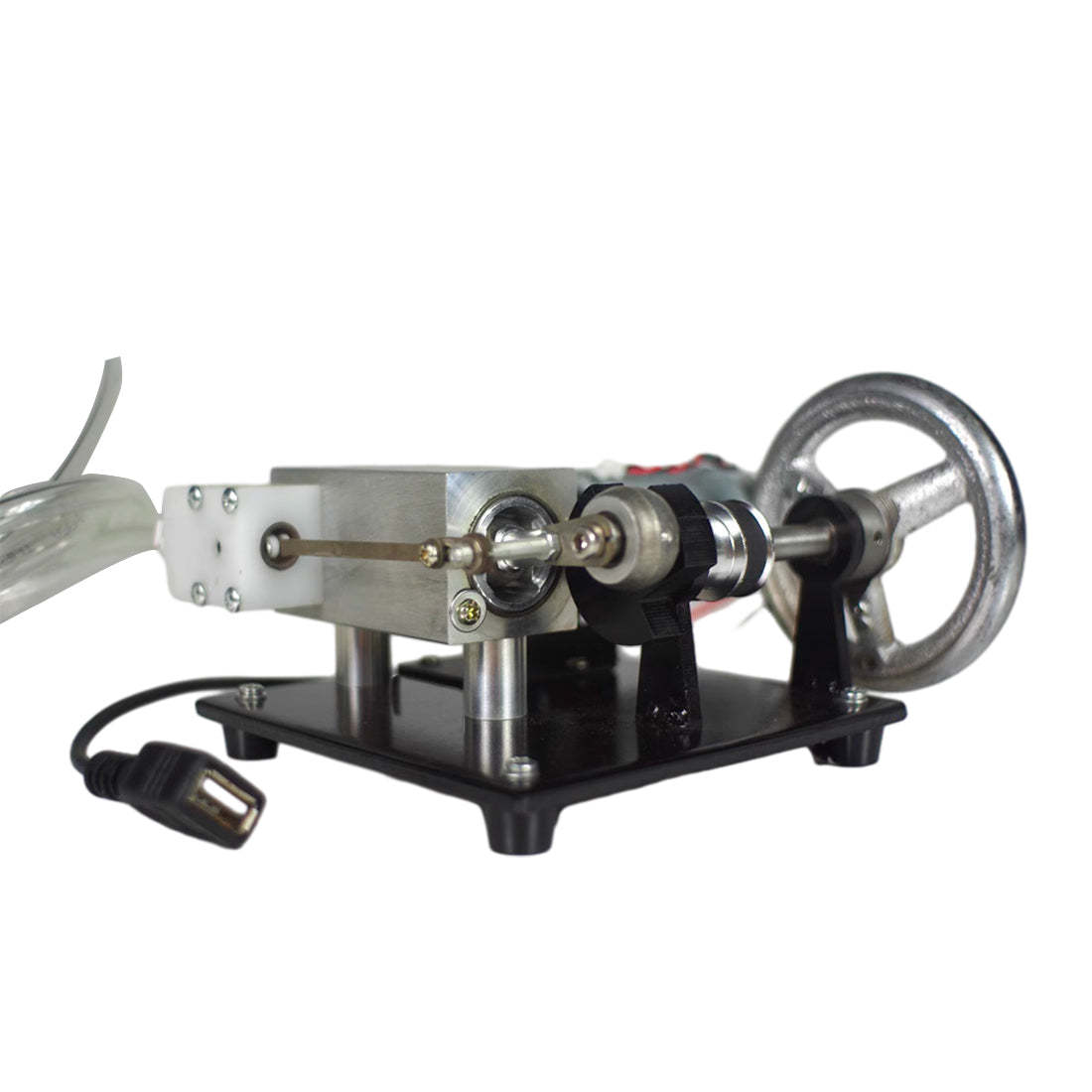 HelloWorld7-Miniature Horizontal  Single Cylinder Steam Engine Generator Model Kits